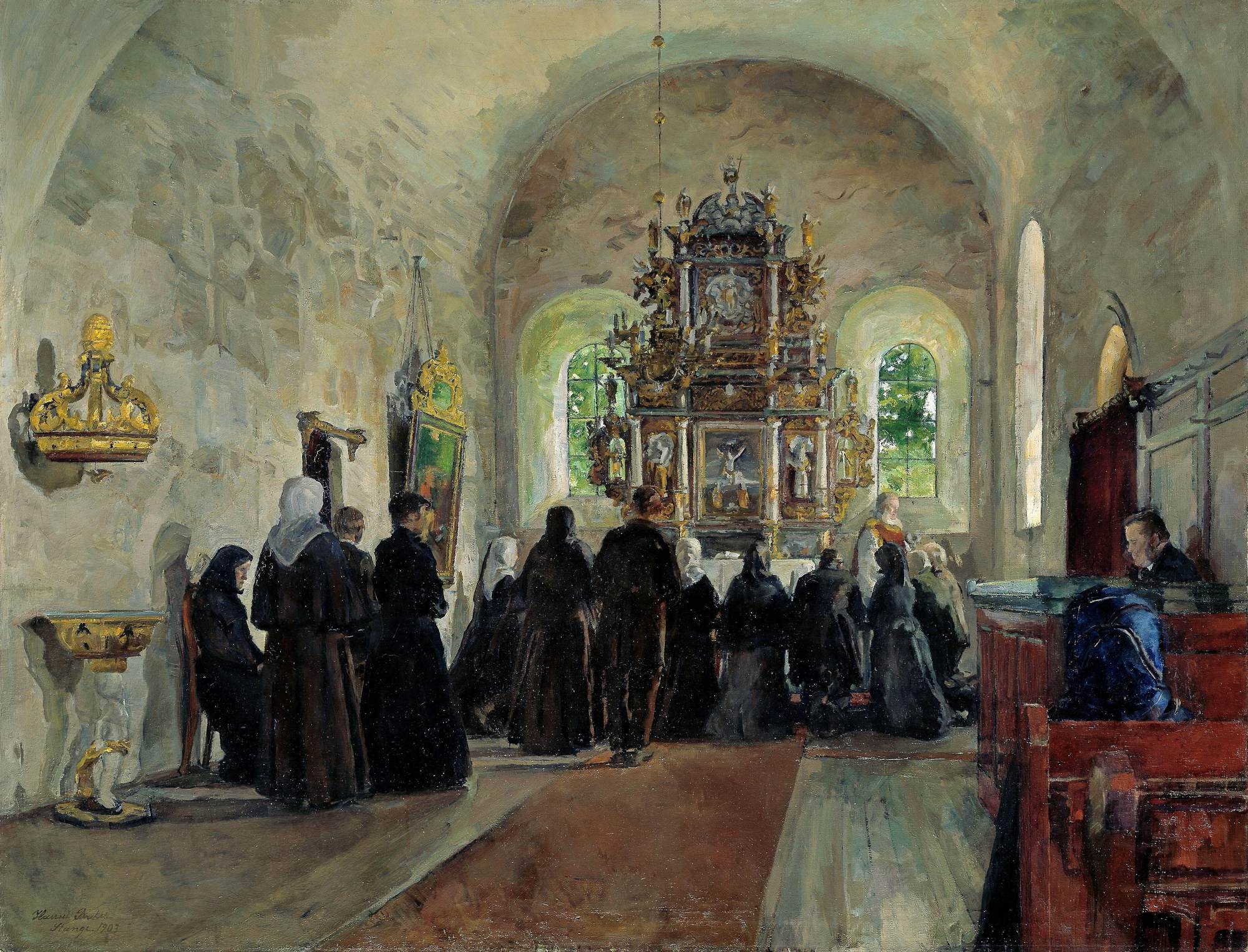 Altergang i Stange Kirke