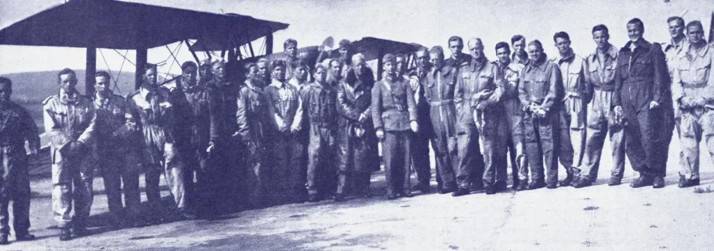 Aspirantkullet 1937, gruppebilde av flygere
